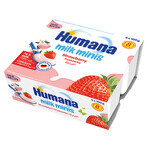Humana Milk Minis Strawberry Yoghurt Dessert After 8 Months 4 x 100g Humana Milk Minis Strawberry Yoghurt Dessert After 8 Months 4 x 100g
