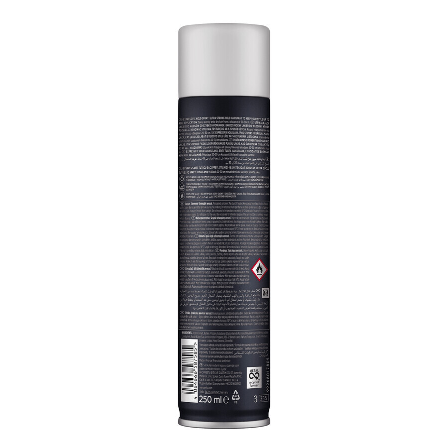 Wellaflex Men hairspray, ultra strong hold, 250 ml