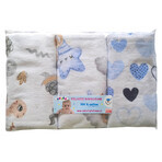 Weber flannel diapers, 70 x 80 cm, 100% cotton, colored, 3 pieces Weber flannel diapers, 70 x 80 cm, 100% cotton, colored, 3 pieces