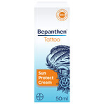 Bepanthen Tattoo, zonnebrandcrème voor getatoeëerde huid, SPF50+, 50 ml