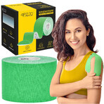 4Fizjo, kinesiotaping tape, groen, 5 cm x 5 m 4Fizjo, kinesiotaping tape, groen, 5 cm x 5 m