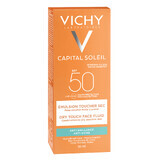 Emulsie matifiantă cu protecție solară SPF 50+ pentru față Capital Soleil, 50 ml, Vichy