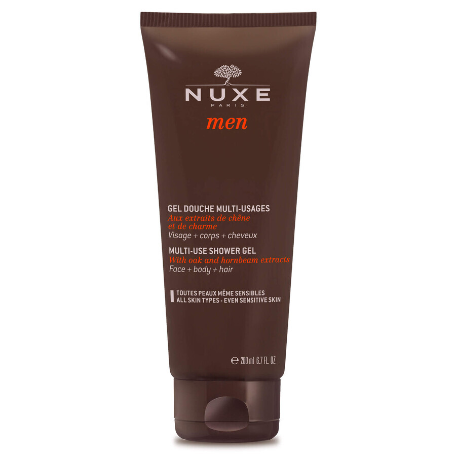 Nuxe Men, gel doccia multifunzionale, 200 ml