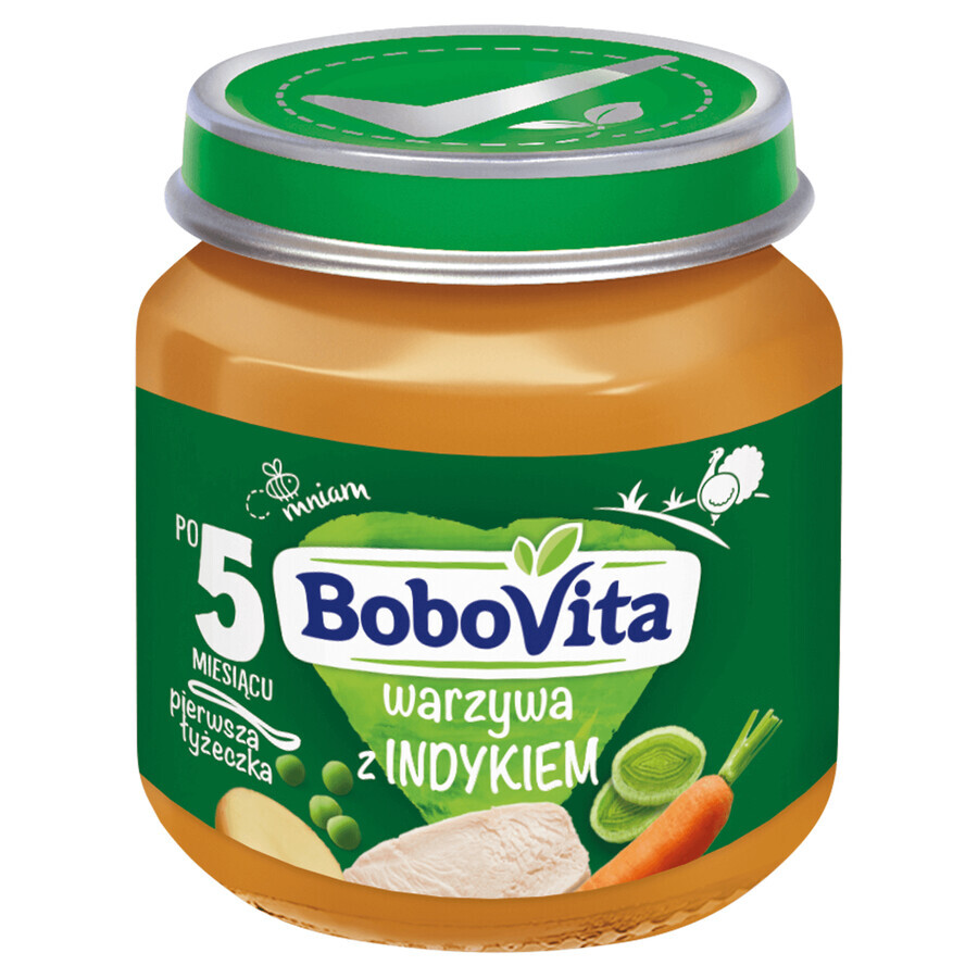BoboVita Lunch, vegetables with turkey, after 5 months, 125 g