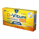 D-Vitum Forte 1000 IU, vitamin D for adults and children over 6 years of age, 60 capsules