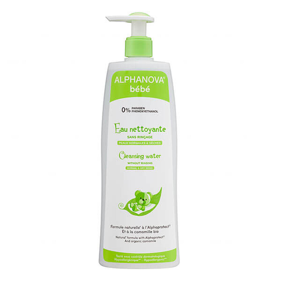 Alphanova Bebe, micellar washing water for babies and children, 500 ml