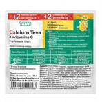 Calcium Teva with vitamin C, orange flavor, 14 effervescent tablets Calcium Teva with vitamin C, orange flavor, 14 effervescent tablets