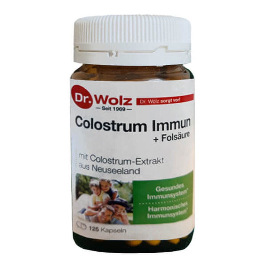 Colostrum Immun + Folsaure, colostrum + folic acid, 125 capsules