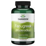 Swanson Fenugreek Seed, fenogreco común, 90 cápsulas Swanson Fenugreek Seed, fenogreco común, 90 cápsulas