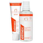 Elmex anti-caries kit, mouthwash, 400 ml + toothpaste, 75 ml Elmex anti-caries kit, mouthwash, 400 ml + toothpaste, 75 ml