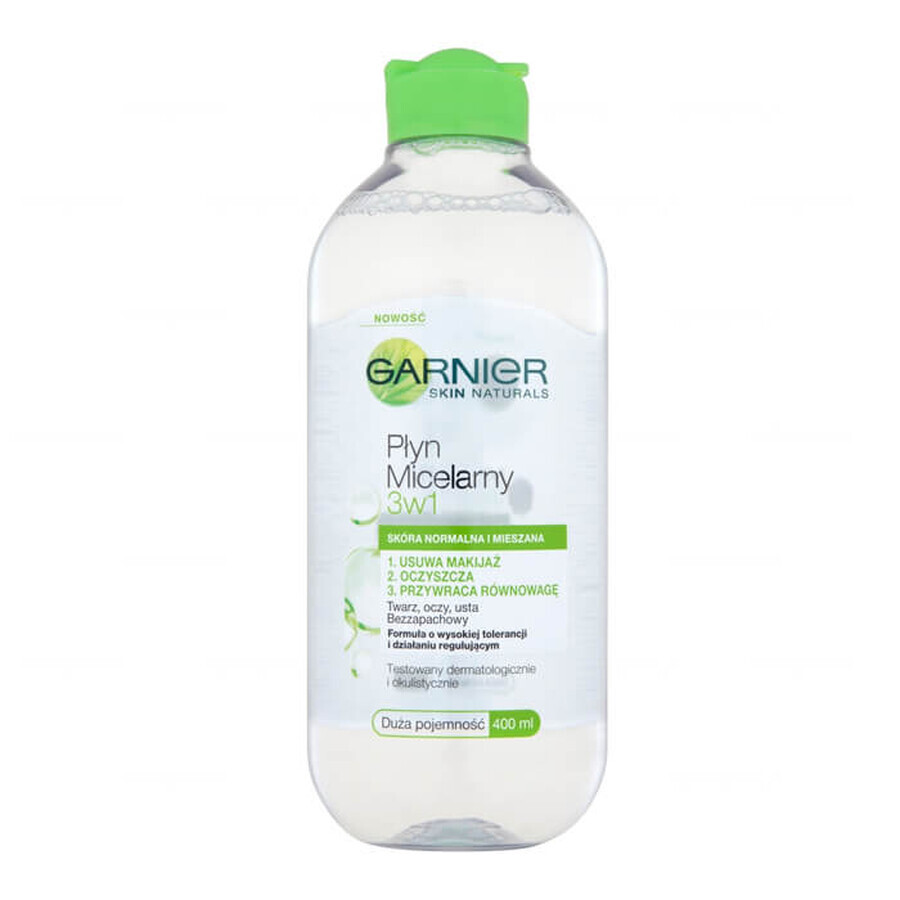 Buy Garnier, Micellar lotion 3in1, normal and combination skin, 400 ml Garnier, Micellar lotion 3in1, normal and combination skin, 400 ml