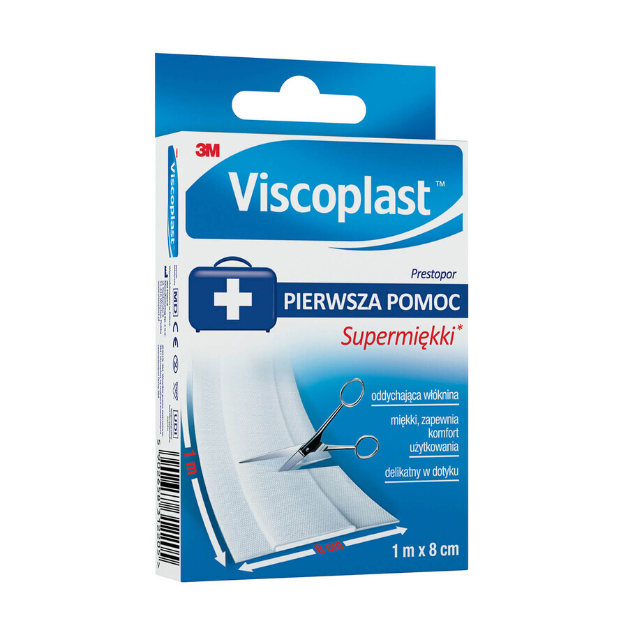 Gesso Viscoplast Prestopor, bianco, da taglio, 1 m x 8 cm, 1 pezzo Gesso Viscoplast Prestopor, bianco, da taglio, 1 m x 8 cm, 1 pezzo