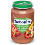 BoboVita Dessert, mela, banana e lampone con pappa di mais, dopo 6 mesi, 190 g BoboVita Dessert, mela, banana e lampone con pappa di mais, dopo 6 mesi, 190 g
