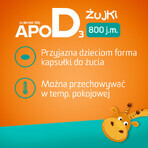 ApoD3 Chews, vitamin D3 800 IU for children over 3 years, orange flavor, 30 soft chewable capsules ApoD3 Chews, vitamin D3 800 IU for children over 3 years, orange flavor, 30 soft chewable capsules
