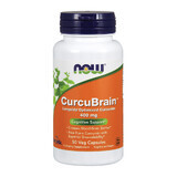 Now Foods CurcuBrain 400 mg, turmeric, 50 vegetarian capsules