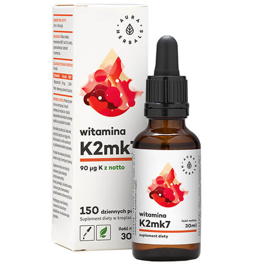 Aura Herbals Vitamin K2MK7 drops, 30 ml