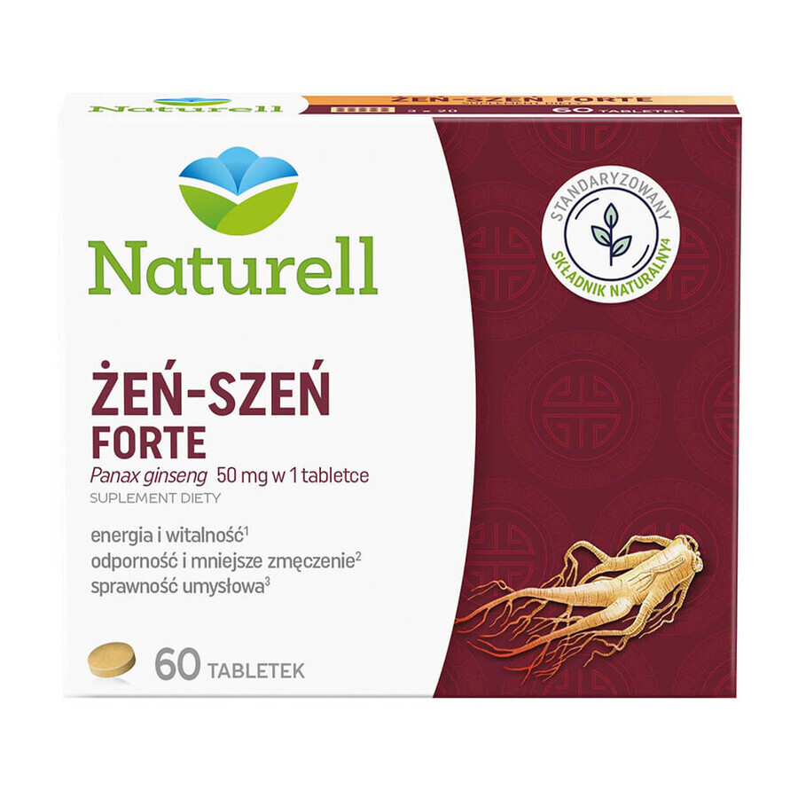 Naturell, Ginseng Forte, 60 tablets