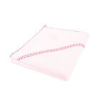 Bocioland, bathrobe, 100 x 100 cm, 100% cotton, hooded towel, pink, 1 pc Bocioland, bathrobe, 100 x 100 cm, 100% cotton, hooded towel, pink, 1 pc