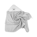 Bocioland, bathrobe, 100 x 100 cm, terrycloth, gray teddy bear, 1 pc Bocioland, bathrobe, 100 x 100 cm, terrycloth, gray teddy bear, 1 pc