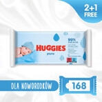 Huggies Pure, salviette umidificate per bambini, 3 x 56 pz. Huggies Pure, salviette umidificate per bambini, 3 x 56 pz.
