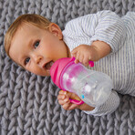 B.Box, bottle with straw, pink pomegranate, from 6 months, 240 ml B.Box, bottle with straw, pink pomegranate, from 6 months, 240 ml