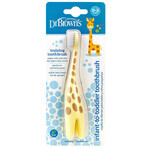 Dr Browns, children's toothbrush, Giraffe, 0-3 years, 1 pc Dr Browns, children's toothbrush, Giraffe, 0-3 years, 1 pc