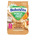 BoboVita Porcja Zbóż granen-eierpap 7 granen, fruit, melk, geen suiker toegevoegd, na 8 maanden, 210 g BoboVita Porcja Zbóż granen-eierpap 7 granen, fruit, melk, geen suiker toegevoegd, na 8 maanden, 210 g