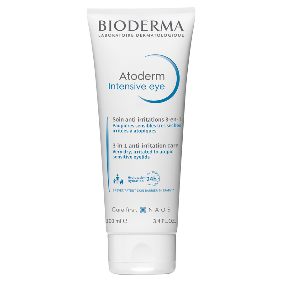 Bioderma Atoderm Intensive Eye, 3 in 1 care for irritated eyelid skin, 100 ml
