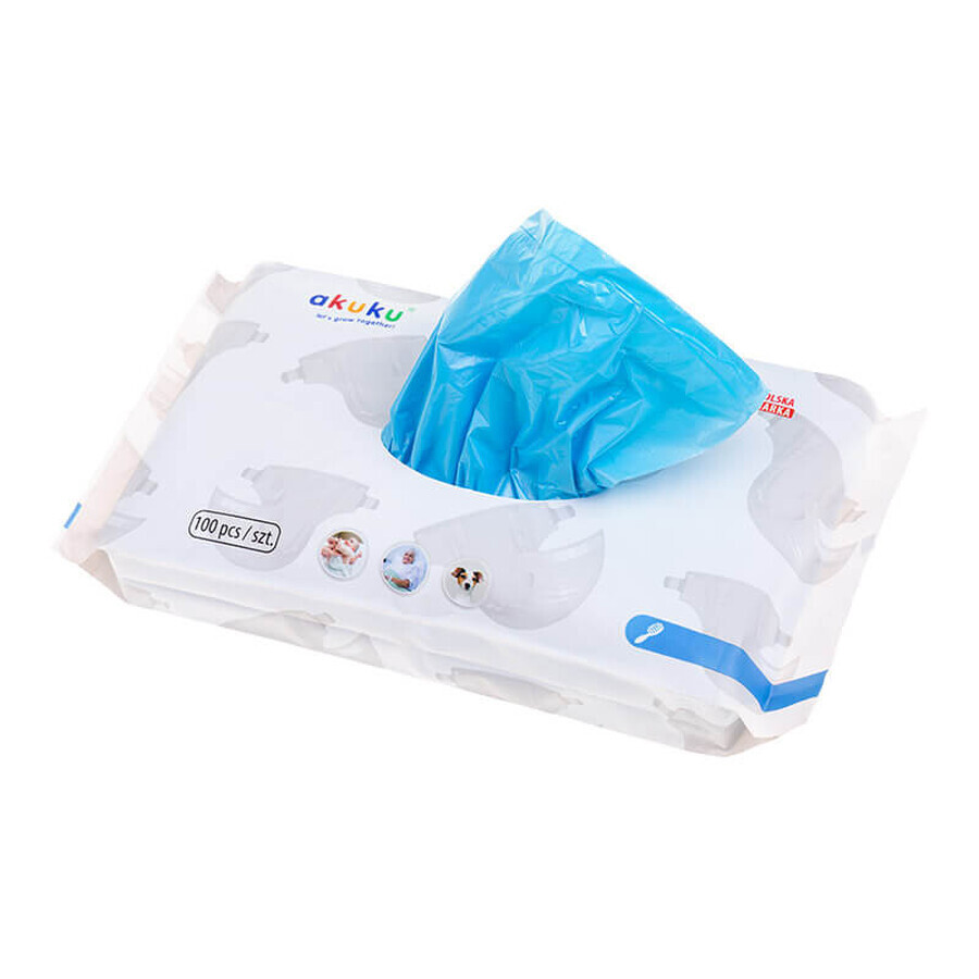 AKUKU, scented bags for used diapers, 100 pieces AKUKU, scented bags for used diapers, 100 pieces