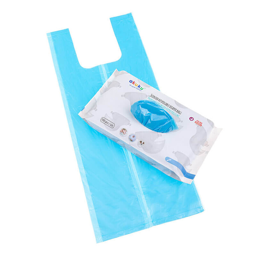AKUKU, scented bags for used diapers, 100 pieces AKUKU, scented bags for used diapers, 100 pieces