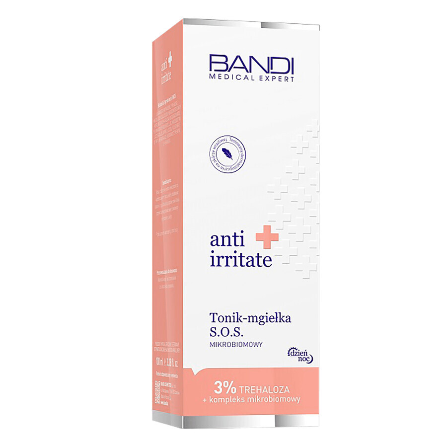 Bandi Medical Expert anti-irritatie, S.O.S tonic-mist, microbiome, 100 ml Bandi Medical Expert anti-irritatie, S.O.S tonic-mist, microbiome, 100 ml
