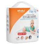 AKUKU Baby Soft, disposable sanitary pads, 40 x 60 cm, A0500, 15 pcs AKUKU Baby Soft, disposable sanitary pads, 40 x 60 cm, A0500, 15 pcs