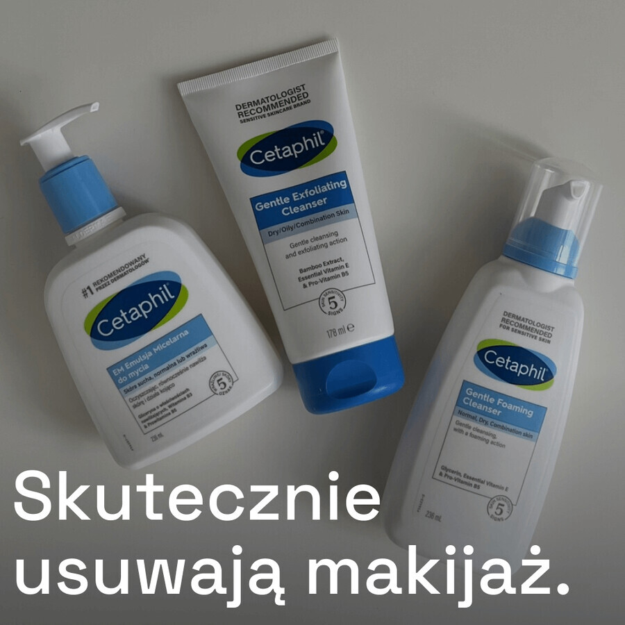 Cetaphil Mild Foaming Facial Cleanser, Normal, Dry & Combination Skin, 236ml