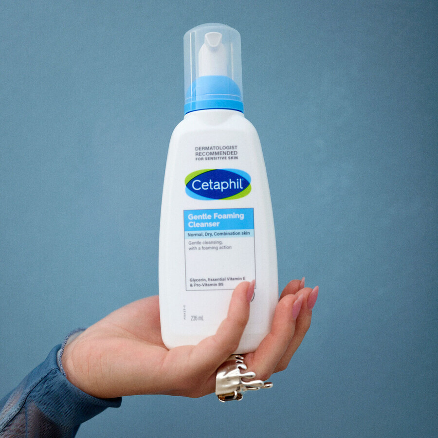 Cetaphil Mild Foaming Facial Cleanser, Normal, Dry & Combination Skin, 236ml