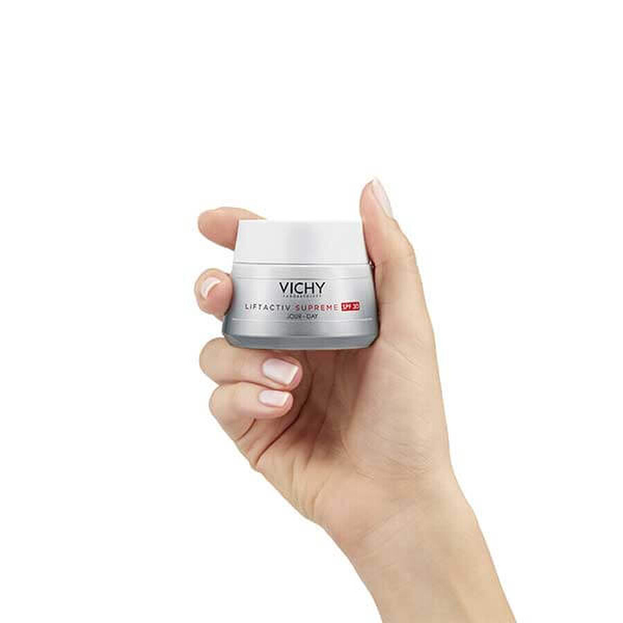 Vichy Liftactiv Supreme, crema intensiva antirughe e rassodante, SPF 30, 50 ml