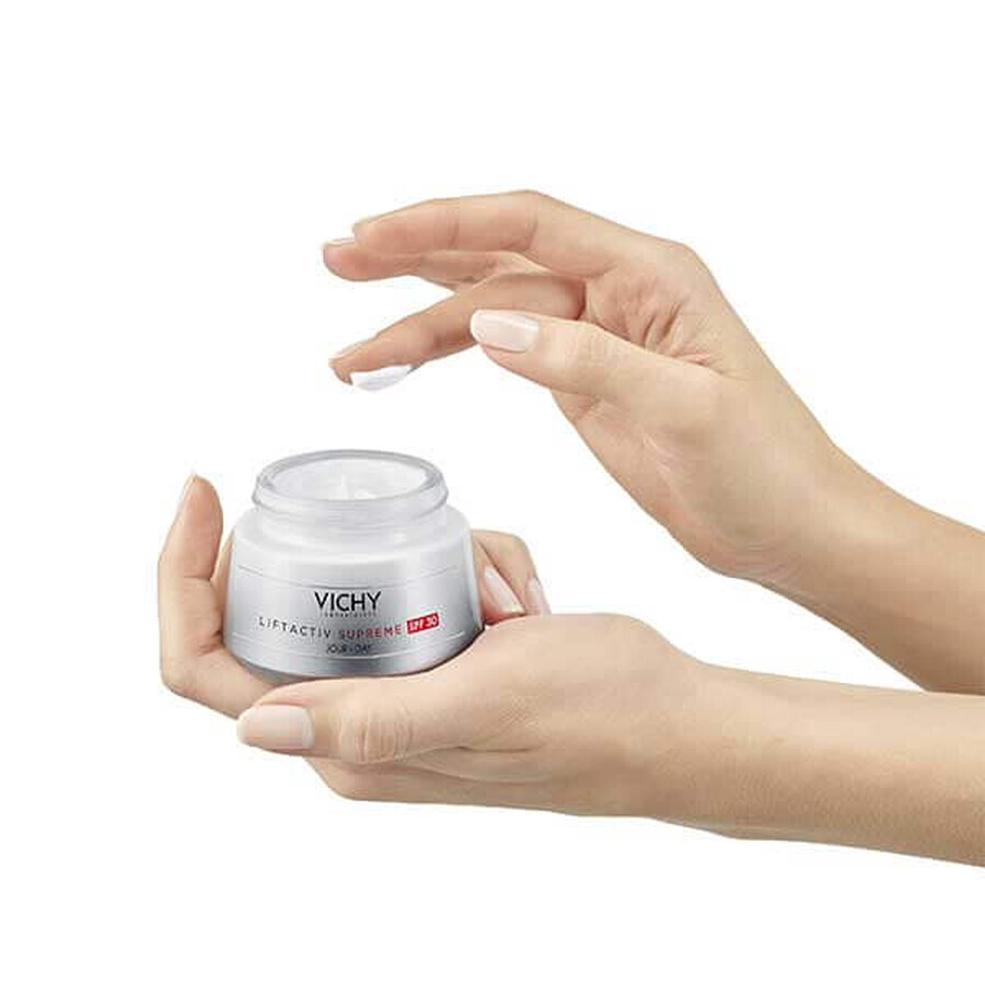 Vichy Liftactiv Supreme, crema intensiva antirughe e rassodante, SPF 30, 50 ml