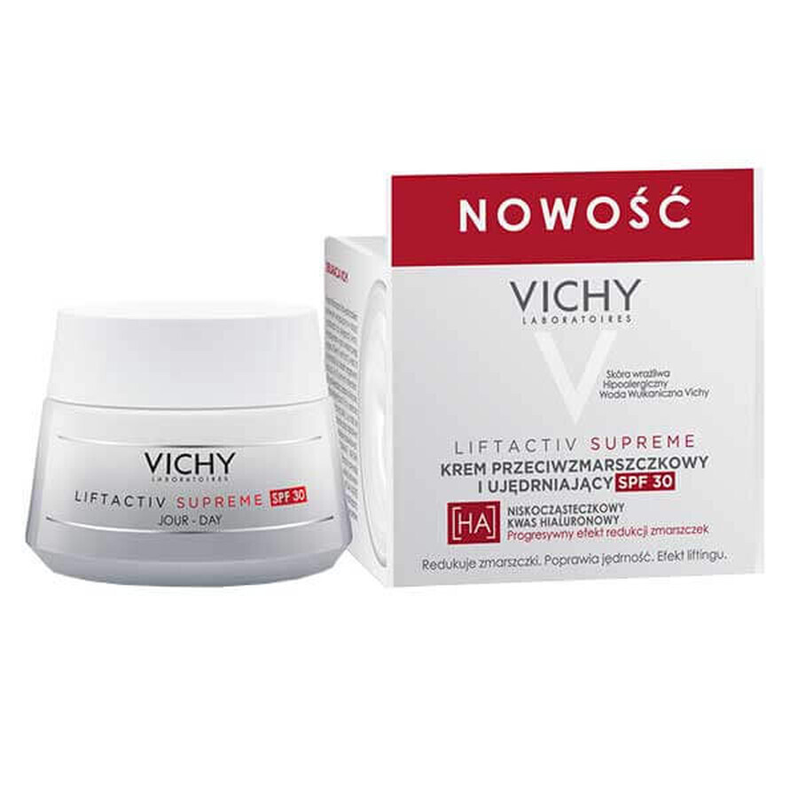 Vichy Liftactiv Supreme, crema intensiva antirughe e rassodante, SPF 30, 50 ml
