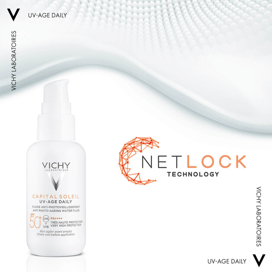 Vichy Capital Soleil UV-Age Daily, photo antiaging fluid, SPF 50+, 40 ml