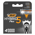 BIC Flex 5 Hybrid, interchangeable refills, 4 pieces