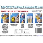 Vacutest, kit sterile sottovuoto per il prelievo di un campione di urina Vacutest, kit sterile sottovuoto per il prelievo di un campione di urina