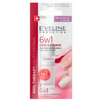 Eveline Cosmetics Nail Therapy, conditioner for nail color 6in1, French, 5 ml Eveline Cosmetics Nail Therapy, conditioner for nail color 6in1, French, 5 ml