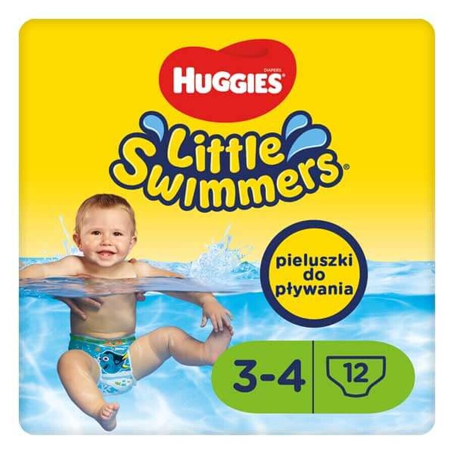 Huggies Little Swimmers, culotte de bain, Where's Dory, taille 3-4, 7-15 kg, 12 pièces Huggies Little Swimmers, culotte de bain, Where's Dory, taille 3-4, 7-15 kg, 12 pièces