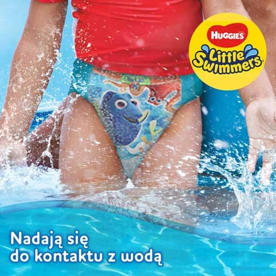 Huggies Little Swimmers, culotte de bain, Where's Dory, taille 3-4, 7-15 kg, 12 pièces Huggies Little Swimmers, culotte de bain, Where's Dory, taille 3-4, 7-15 kg, 12 pièces