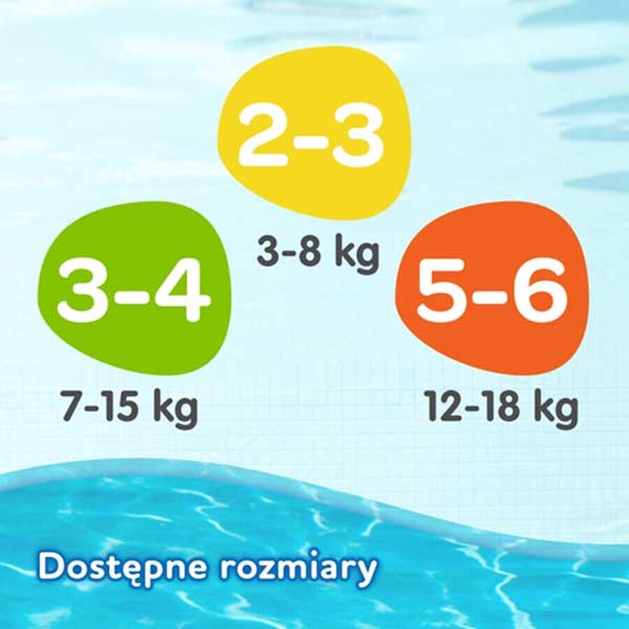 Huggies Little Swimmers, culotte de bain, Where's Dory, taille 3-4, 7-15 kg, 12 pièces Huggies Little Swimmers, culotte de bain, Where's Dory, taille 3-4, 7-15 kg, 12 pièces