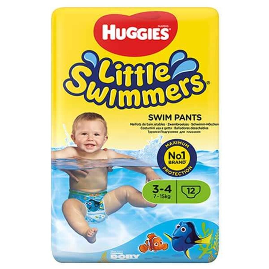 Boutique Huggies Little Swimmers, culotte de bain, Where's Dory, taille 3-4, 7-15 kg, 12 pièces Huggies Little Swimmers, culotte de bain, Where's Dory, taille 3-4, 7-15 kg, 12 pièces