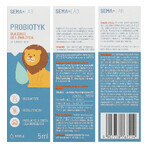 SEMA Lab Probiotic for children from day 1, drops, 5 ml SEMA Lab Probiotic for children from day 1, drops, 5 ml