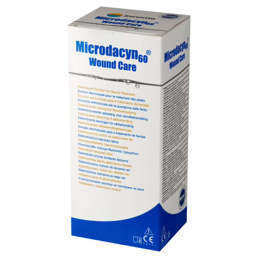 Microdacyn 60 Wound Care, electrolyzed solution for wound care, 250 ml