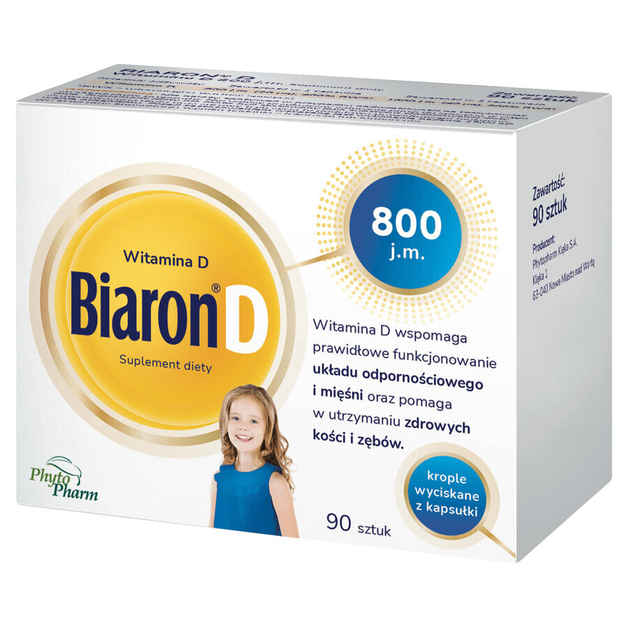 Winkel op Biaron D, vitamine D 800 IE, 90 afneembare capsules Biaron D, vitamine D 800 IE, 90 afneembare capsules