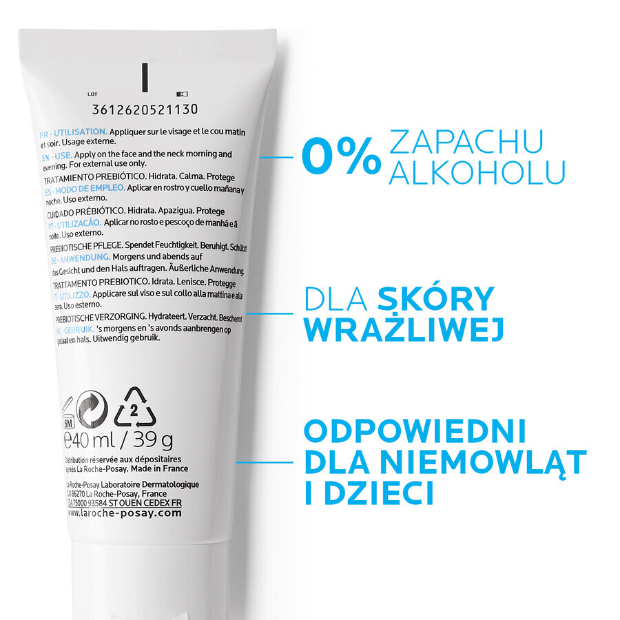 La Roche-Posay Toleriane Sensitive, crema viso, 40 ml