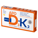 ApoD3 2000 IE + K2, 30 capsules KORT GEDRAG